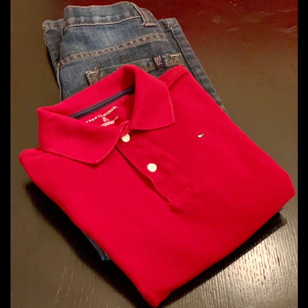 | Boys (S) Polo Style Shirt | PD&C Jeans (Sz 7) |